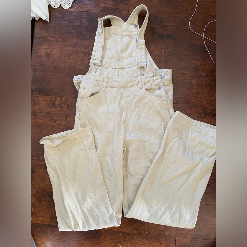 SHEIN cream coloured overalls